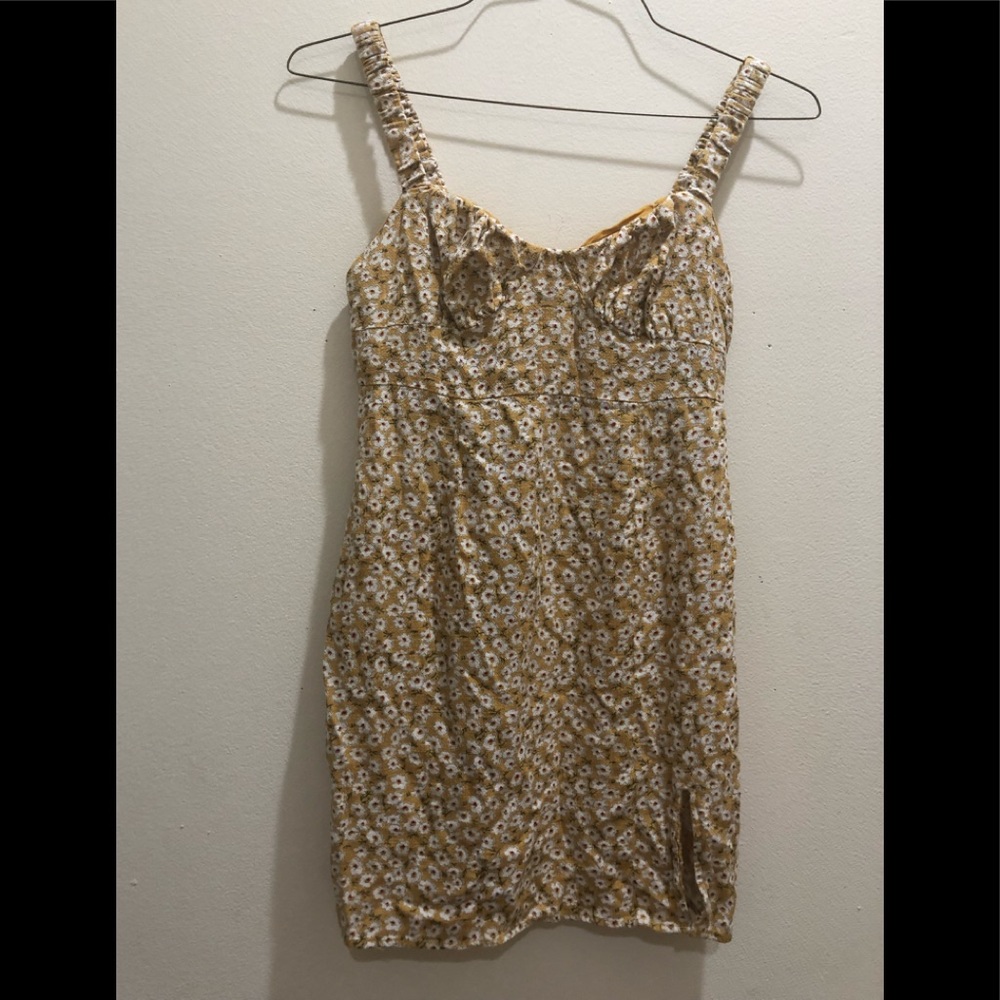 Aeropostale multi colored yellow dress. Size S